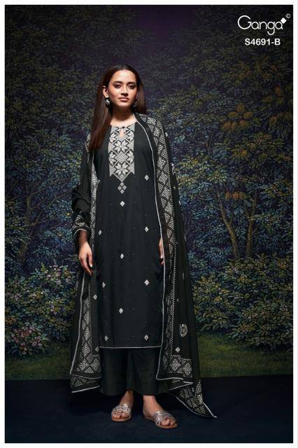Ganga juvira 4691 Wholesale dress materials suppliers in Bangalore